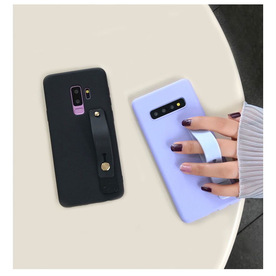 Ốp silicon dẻo kèm dây xỏ tay samsung galaxy Note 10 / S10 / S10 Plus / Note 9 / Note 8 / S9 Plus