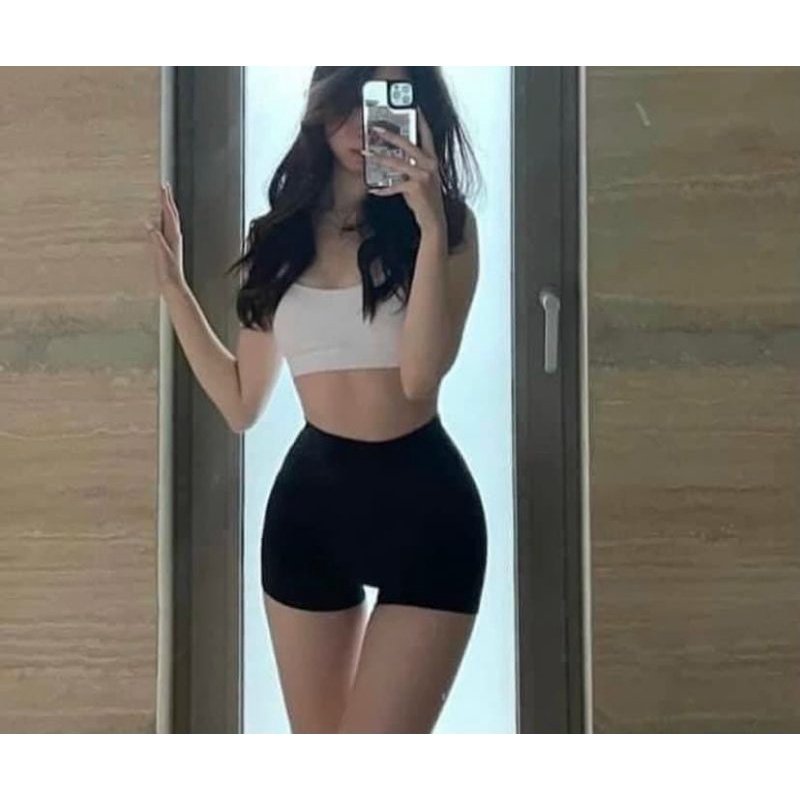 Quần đùi ngắn  thun ôm  (Chất borip) siêu xinh tôn dáng