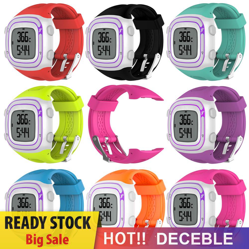 Deceble Couple Edition Silicone Watchband Replacement for Garmin Forerunner 10/15