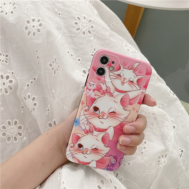 Ốp lưng iPhone iPhone 11 Pro Max / iPhone12 / Ốp lưng iPhone X / iPhone 7 Plus / iPhone 8 / iPhone 6 / iPhone 11 Ốp lưng TPU Mary cat chống rơi