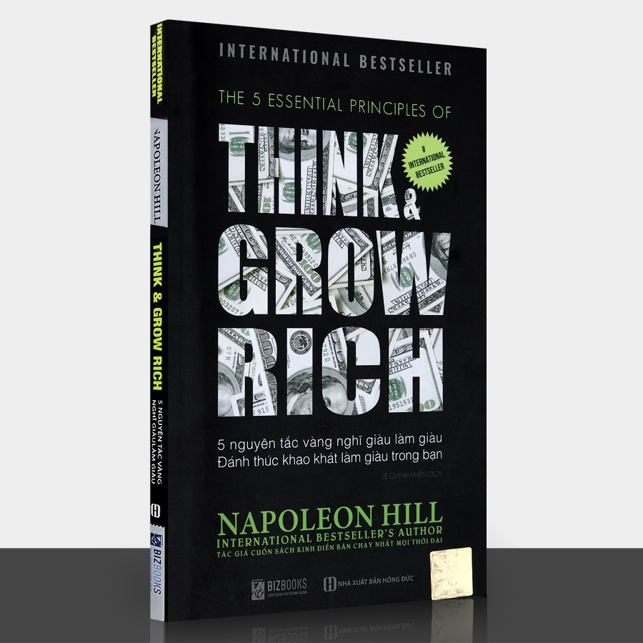 Sách - Think &amp; Grow Rich - 5 Nguyên Tắc Vàng Nghĩ Giàu Làm Giàu - Đánh Thức Khao Khát Làm Giàu Trong Bạn