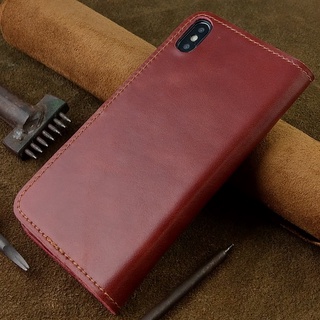 Bao Da Iphone XS Max Handmade Da Bò Thật