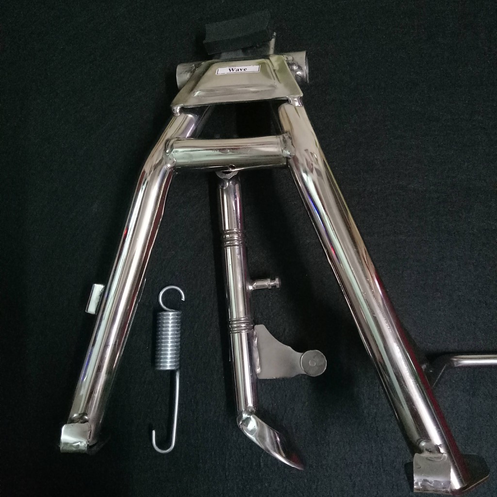 Bộ chống đứng và chống nghiêng inox xe wave nhỏ - hàng inox dày ,đặc biệt