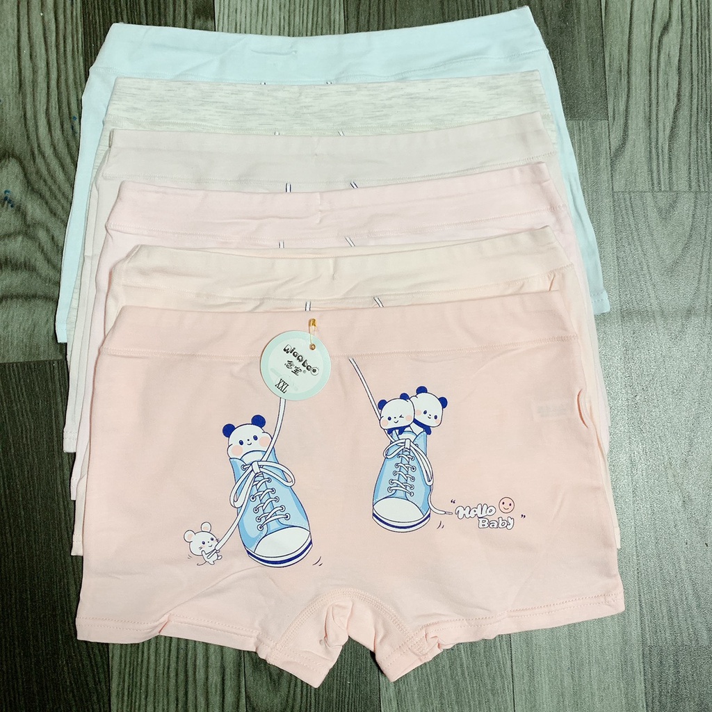 Quần lót bé gái, quần chip bé gái set 4, 5 cái MINKHI 126003