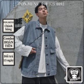 Áo jean ghi lê nam nữ unisex form rộng phong cách Hàn Quốc 2021