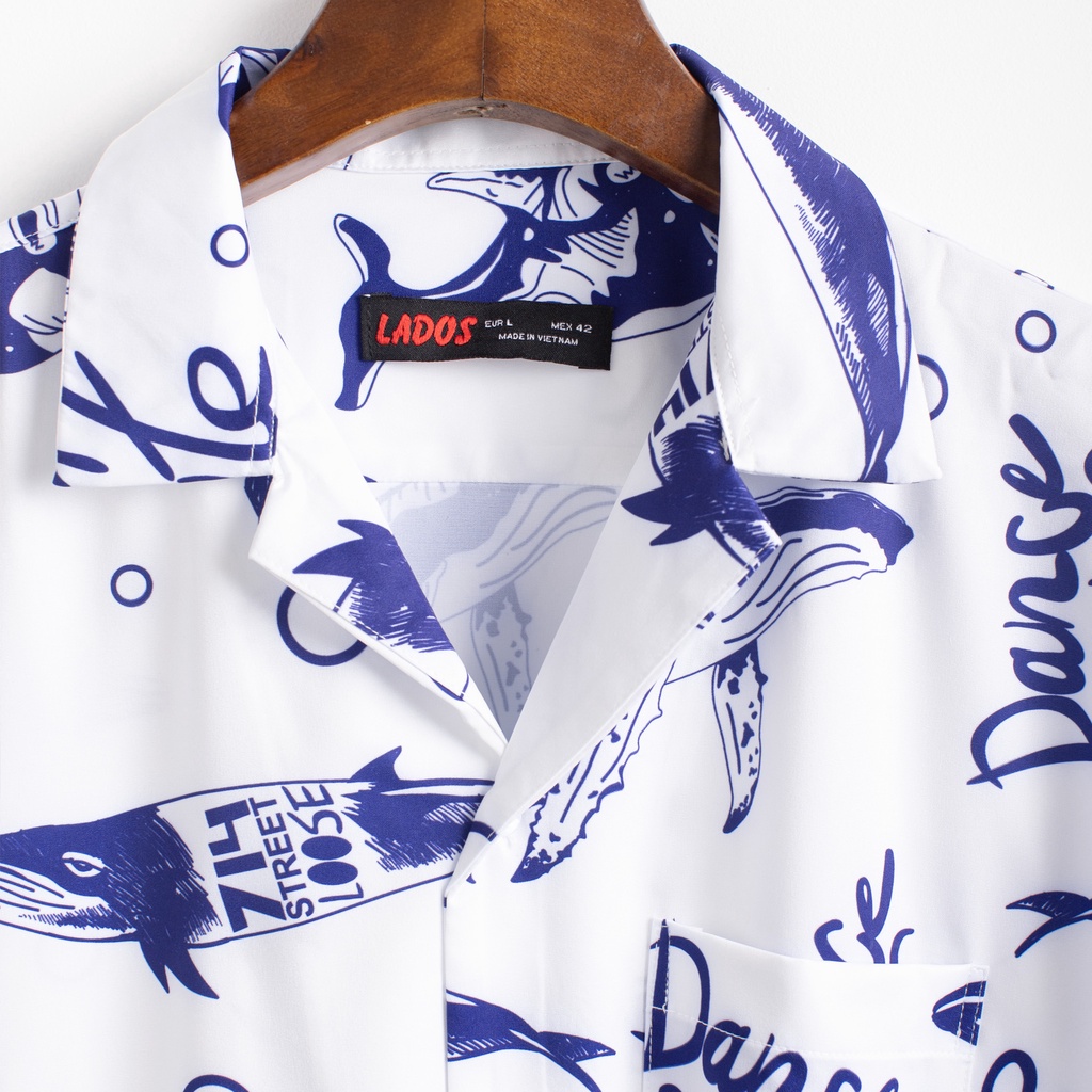 Áo Sơ Mi Nam Tay Ngắn Form Rộng Họa Tiết 4LUCKY - 8066 - Chất sơ mi lụa không nhăn, co giãn tốt. thấm hút mồ hôi tốt | BigBuy360 - bigbuy360.vn