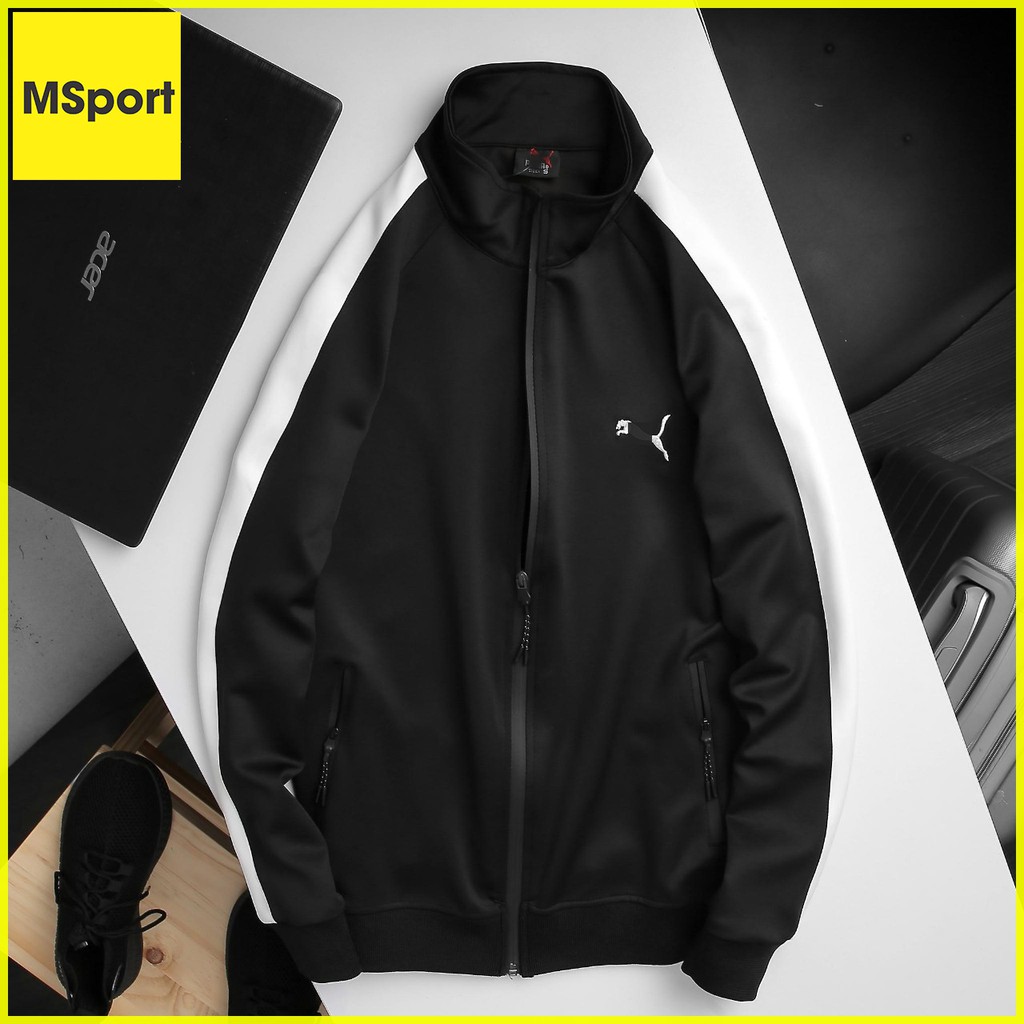 Mẫu Áo Khoác Thể Thao Nam Vải Thun Polyester 2 Da Cổ Cao Cao Cấp, Mặc Mát, Không Nhăn, Mềm Mịn