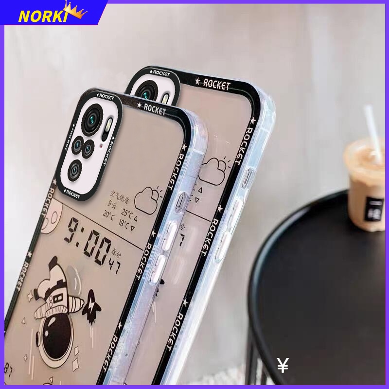 Ốp Điện Thoại Silicone Mềm Họa Tiết Phi Hành Gia Hoạt Hình Cho Xiaomi Redmi 10 10C 9 9A 9C 9T Note 11 11S 10 10S 9 9S 8 ProLens