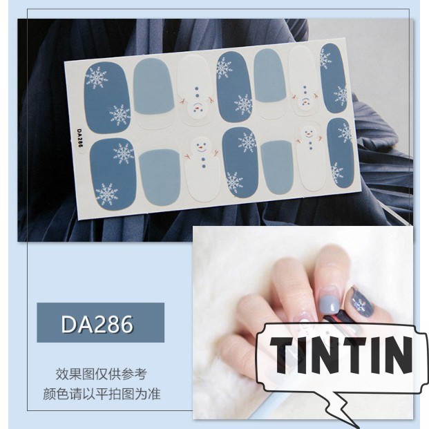 14 nhãn dán trang trí móng tay chống thấm nước phong cách Hàn Quốc TINTIN NAIL06