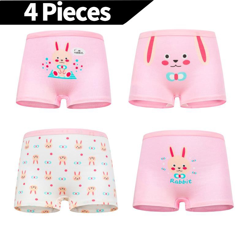 Set 4 Quần Lót Cotton Xinh Xắn Dành Cho Bé Gái