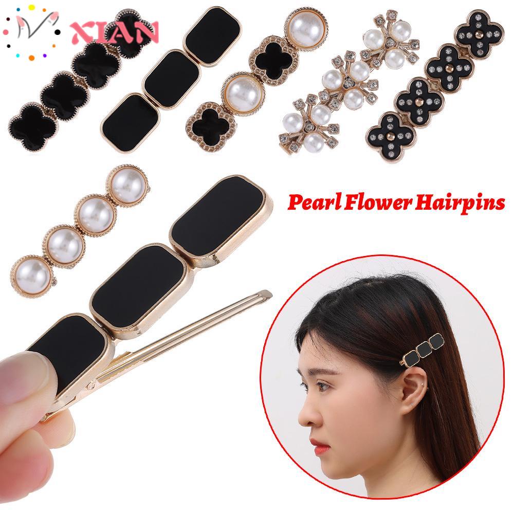 Xiantin Kẹp Tóc Hình Hoa Đính Ngọc Trai Giả Thời Trang Dành Cho Cô Dâu X|Nút Áo