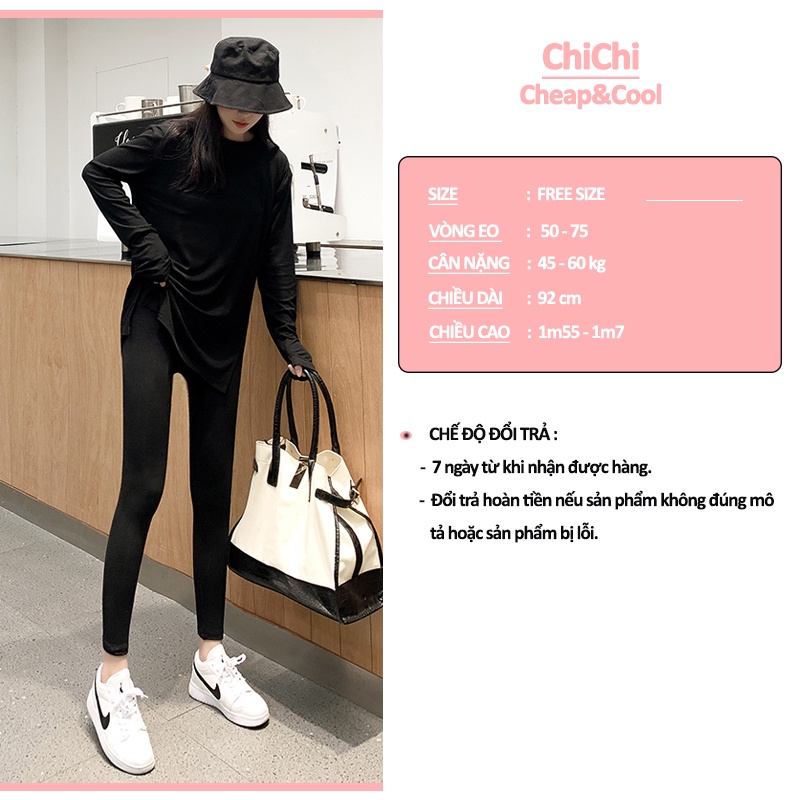 QUẦN LEGGING HffM CAO CẤP HM01 ChiChi.Hàng chuẩn XUẤT KHẨU chất thun cotton dày dặn,mềm mịn,thoáng mát