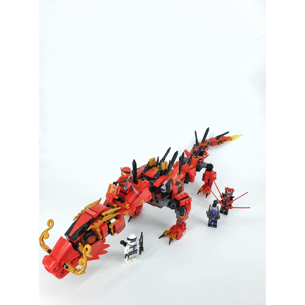 Lego Lắp Ráp Rồng NinjaGo Dài 60cm ( Đỏ - 538 Mảnh )