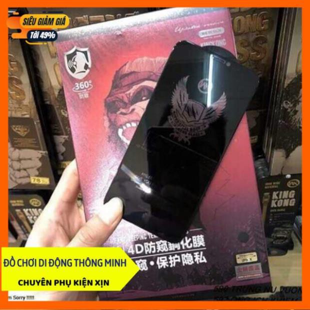 [HÀNG CHẤT] Dán kính kingkong 4D iPhone X/ XS chống nhìn trộm Full màn hình ( Chính hãng )