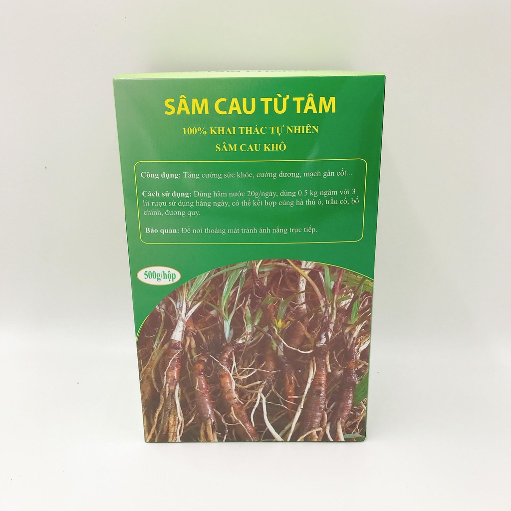 [Chính Hãng] Sâm Cau Từ Tâm - Sâm Tiên Mao - Sâm Cau Thật - Hộp 500g