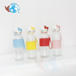 BÌNH NƯỚC THỦY TINH HELLO KITTY 300ML