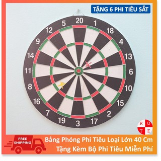 Bảng phóng phi tiêu loại lớn 40 cm tặng kèm 6 phi tiêu