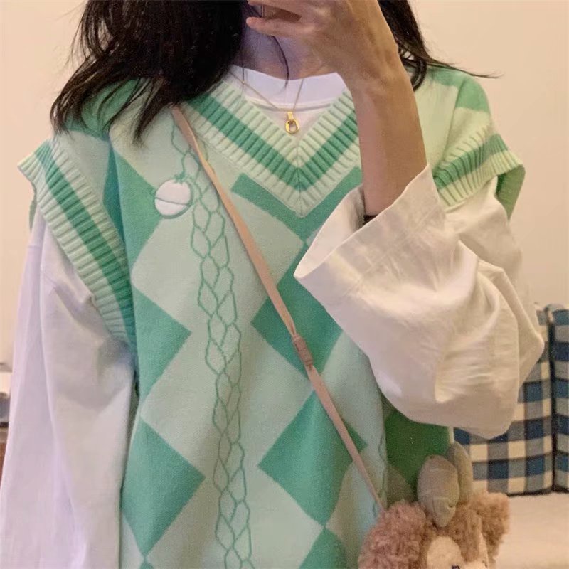 Áo sweater sát nách form rộng trẻ trung cho nam