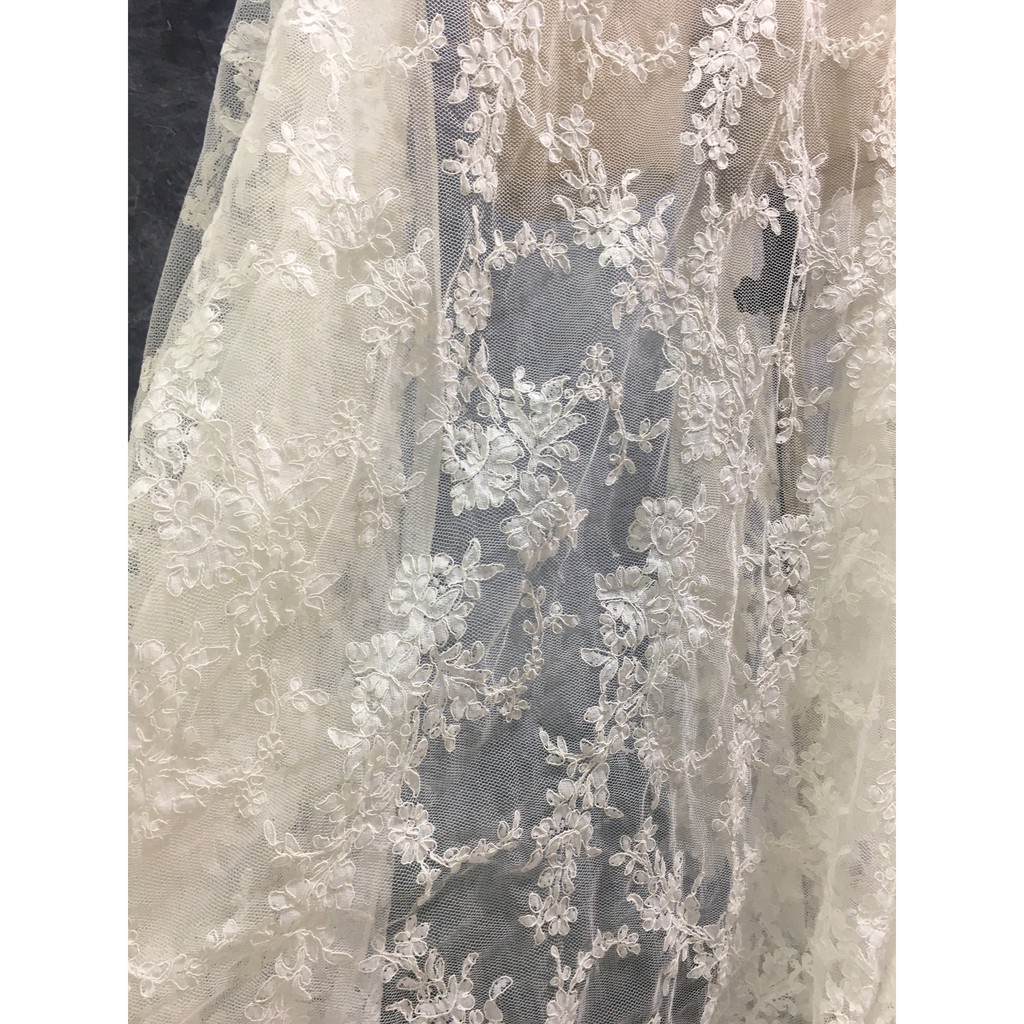 Ren mảng thời trang cao cấp RMGL71205-2 khổ 1,5m dùng may váy đầm thời trang, váy cưới, làm đồ decor trang trí, đồ lót