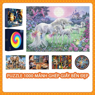 Tranh ghép hình 1000 mảnh giấy cao cấp KT 70x50cm/ đồ chơi xếp hình/ jigsaw puzzle 1000 pcs