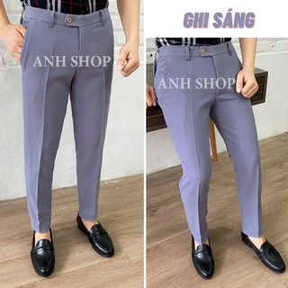 Quần âu nam đẹp vải co giãn nhẹ chống nhăn phong cách công sở