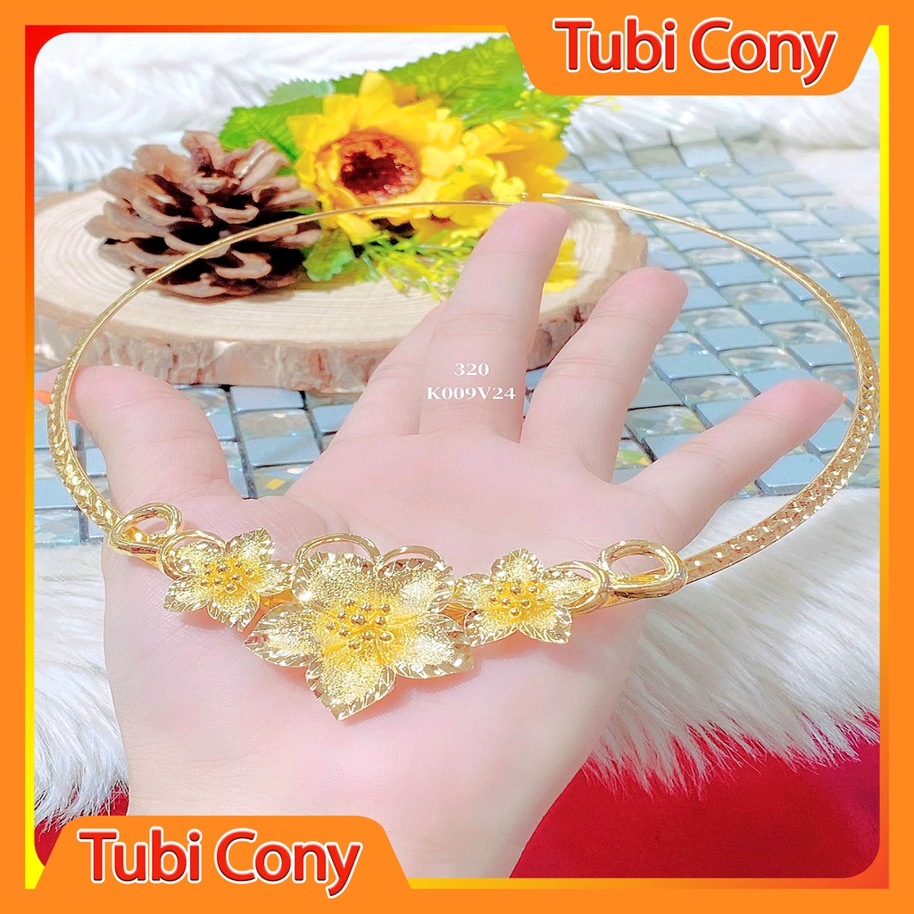Vòng Cổ - Kiềng Cưới Tubi Cony Mạ V.àng 24K Mẫu 320.0,33 - 16.050922 ( Free Size )