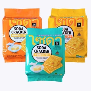Bánh Quy Soda Cracker Bánh Quy Ăn Kiêng Vị Mặn Thái Lan Túi 400g Hương Vị Thơm Giòn Béo Ngậy