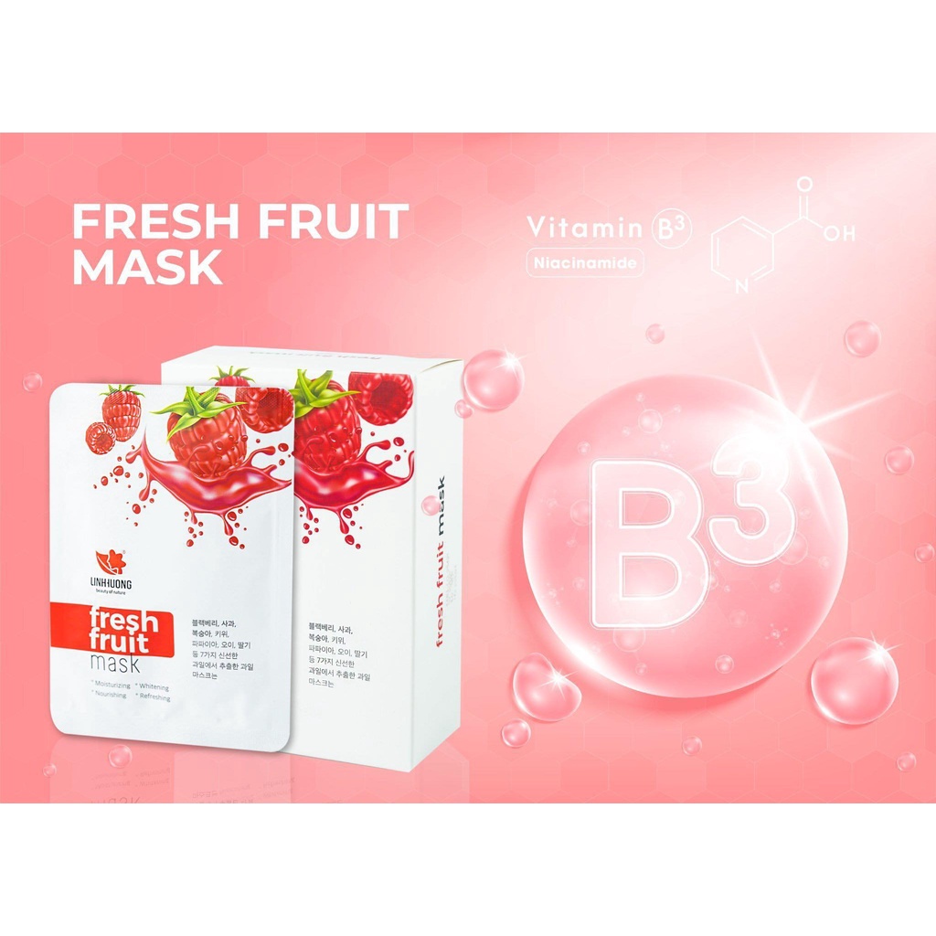 Mặt Nạ Trái Cây Linh Hương, Mặt_Nạ Hoa Quả Linh Hương giúp dưỡng ẩm, sáng da, bổ sung Vitamin và khoáng chất cho da