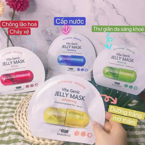 [Mã COSHOT03 giảm 10% đơn 350K] Mặt Nạ Giấy dạng viên thuốc Banobagi Vita Genic Jelly Mask 30ml hàn quốc (đủ 7 màu) | BigBuy360 - bigbuy360.vn