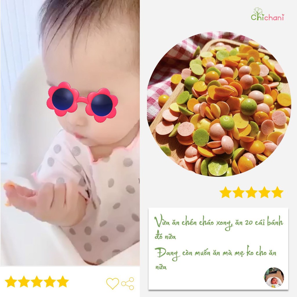 Bánh ăn dặm rau củ tự nhiên lòng đỏ trứng gà nguyên chất cho bé 6m+ hsd 3 - ảnh sản phẩm 4