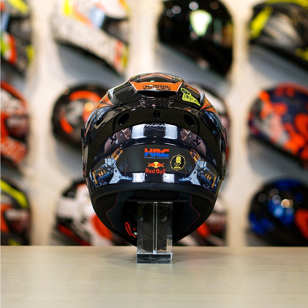 Combo Nón Fullface 2 Kính Yohe 981 Tem Decal Winner X Kèm Kính Đen Và Đuôi Gió Pista