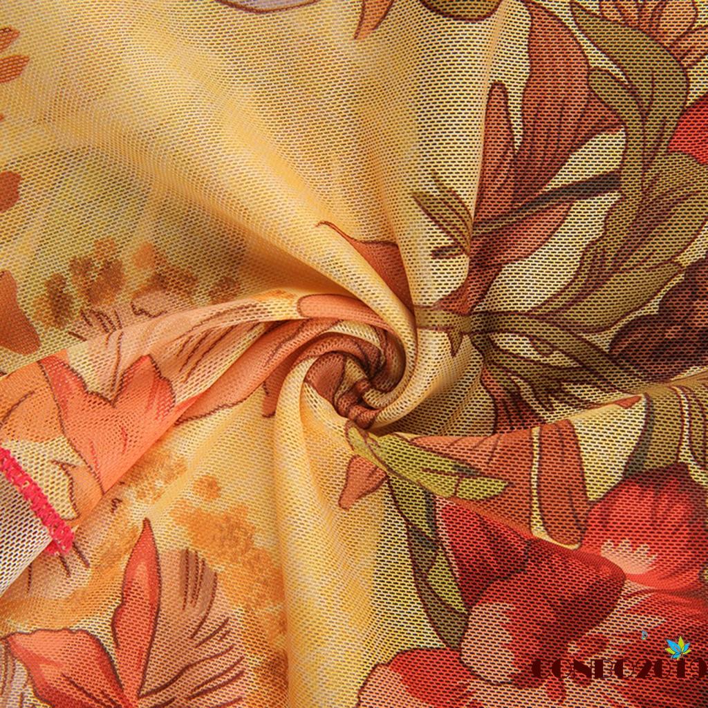 Áo Sát Nách Phối Lưới In Hoa Thời Trang Mùa Hè Quyến Rũ Cho Nữ