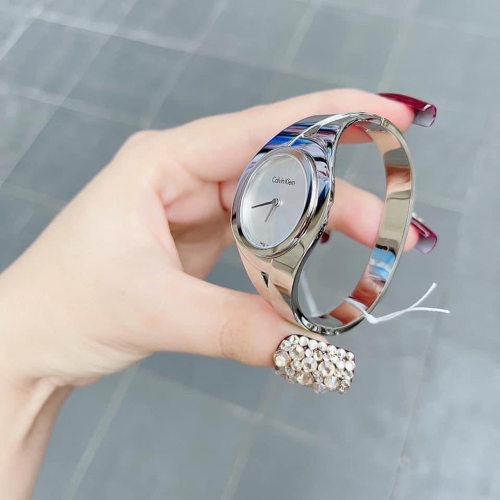 ĐỒNG HỒ NỮ CALVIN KLEIN SENSUAL SILVER DIAL LADIES MEDIUM WATCH