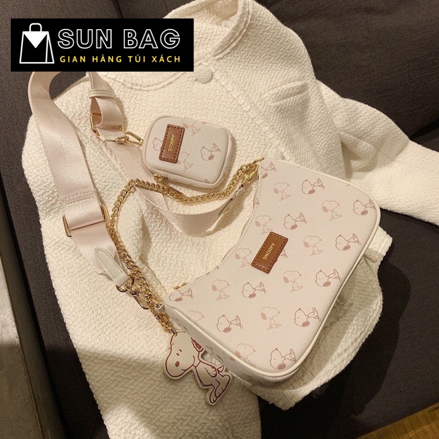 Túi xách nữ đeo chéo, đeo ngực túi đi chơi, đi học, da đẹp, cao cấp size 22cm SB148