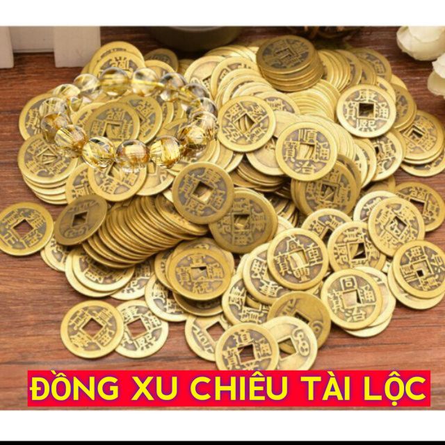 [Shop UY TÍN] Đồng Xu Chiêu Tài Tiến Bảo, đồng tiền may mắn.Tiền xu cổ Việt Nam