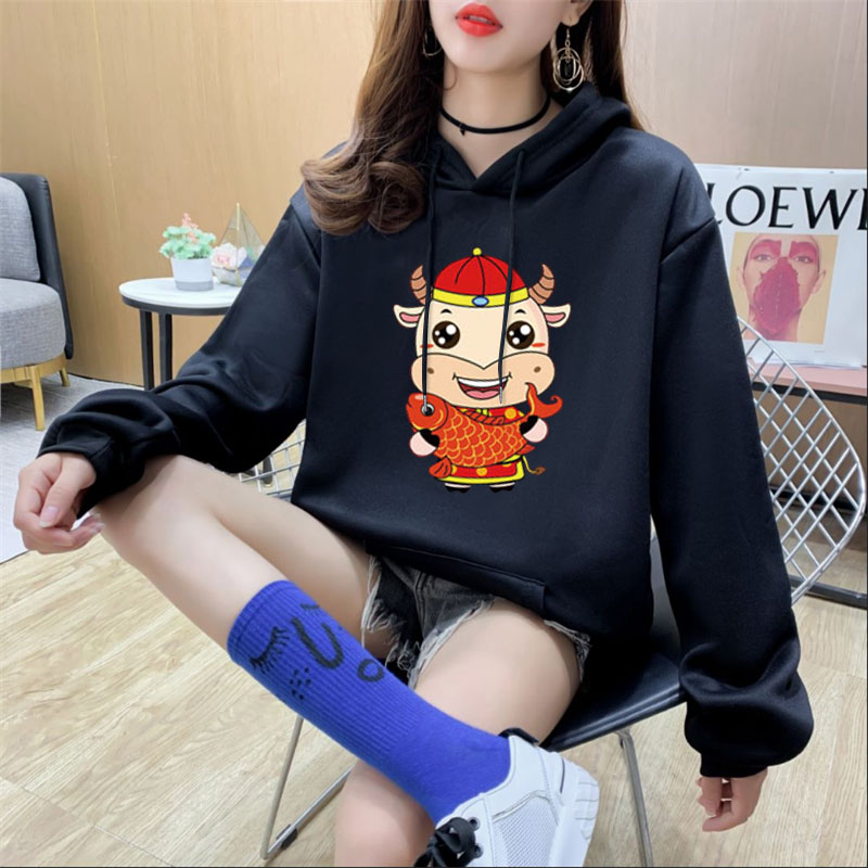 NRVP Áo Nỉ Cho Nữ Dài Tay Có Mũ Thời Trang Hàn 2020