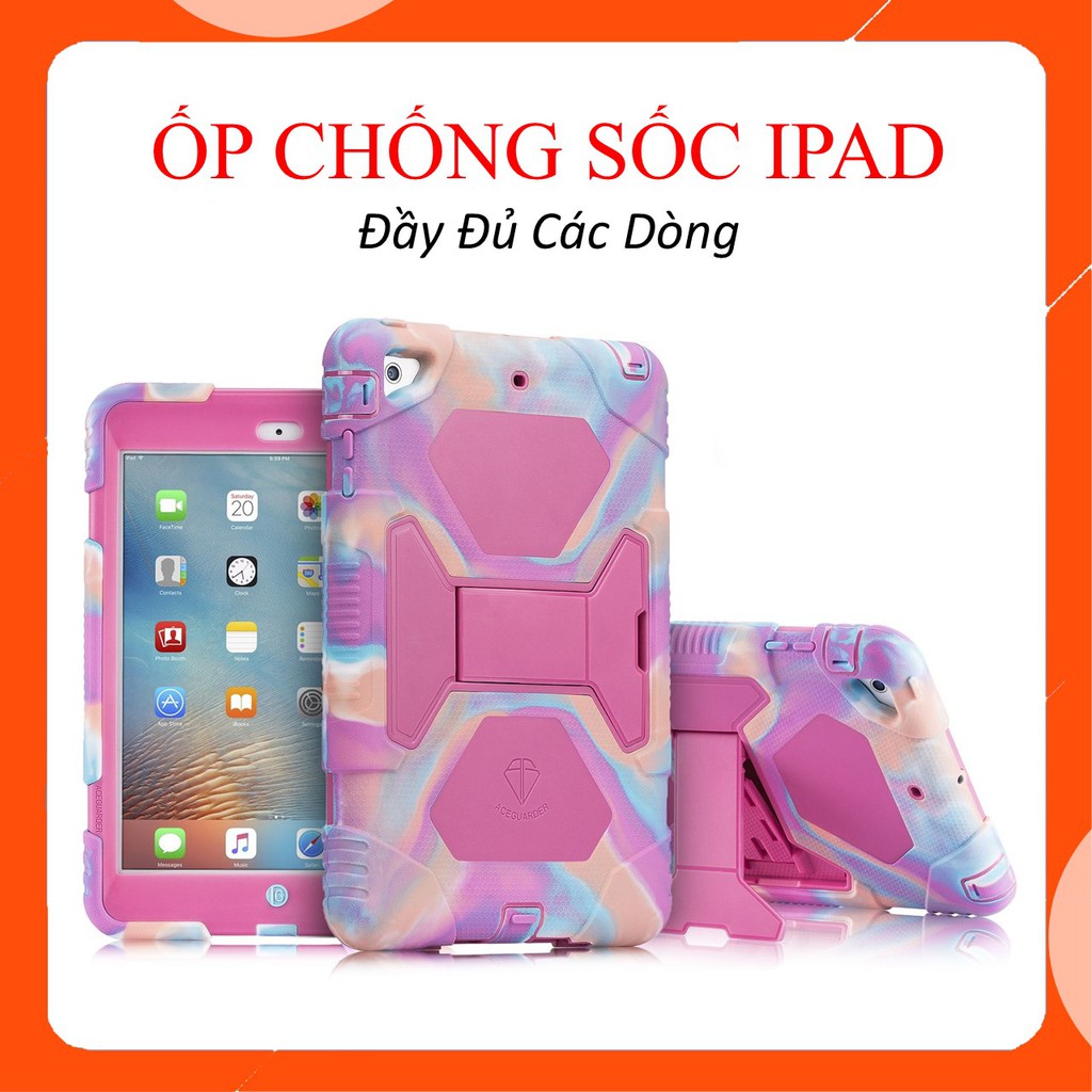 Ốp lưng ipad, Ốp Ipad Silicone cao cấp chống sốc, chống bám vân tay Ipad mini 1/2/3, Ipad mini 4/5, Ipad Air 2/ Pro 9.7