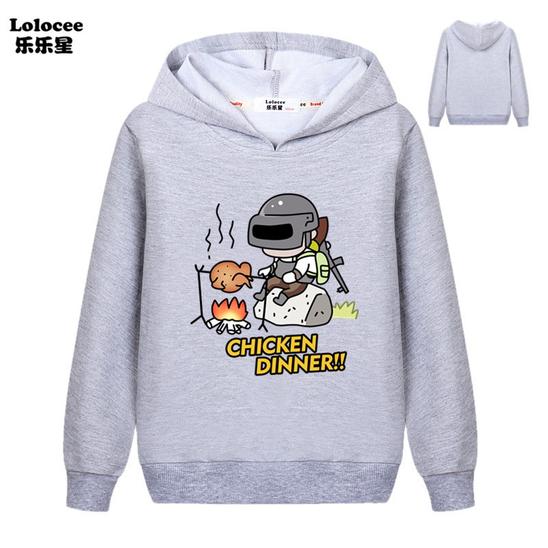 Áo hoodie tay dài họa tiết hình Pubg thời trang