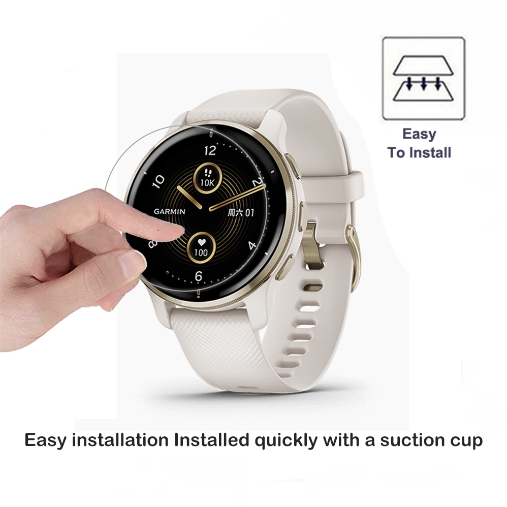 YIFILM 3 miếng bảo vệ màng bảo vệ TPU mềm Garmin Venu 2 Plus GarminMove thể thao đồng hồ thông minh toàn màn hình