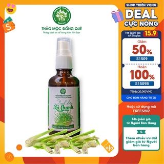 Tinh dầu sả chanh đuổi muỗi xông phòng Thảo Mộc Đồng Quê - 50ML