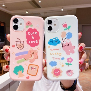 Cartoon milk tea balloon phone case for Oppo A5 A3 A1 A5 A9 A31 A8 A9X A11X A33 A37 A39 A52 A57 A59 A72 A73 A77 A77 A79 A83 A91 A92S F1S F1A F5 F9 F17 F95 Neo