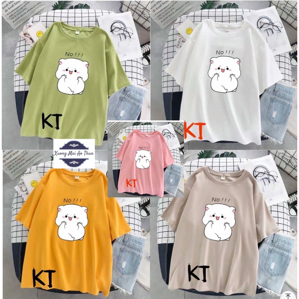 Áo phông form rộng tay lỡ unisex - Áo thun in hình mặt cười - Sỉ áo thun số lượng lớn