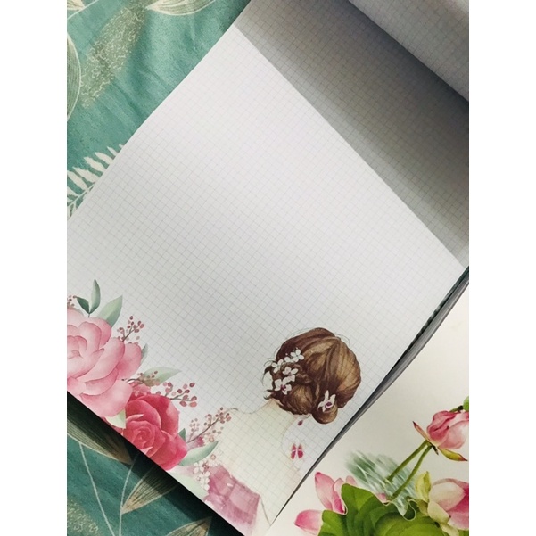 Sổ Caro luyện chữ đẹp- giấy siêu dày, hình siêu đẹp