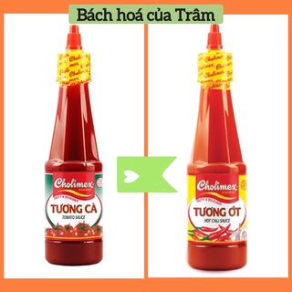 Tương ớt và tương cà Cholimex PET 270g- date 30/9/2022 (mới sản xuất)