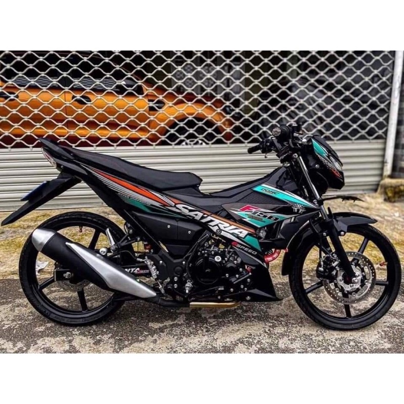 tem rời satria đen xanh , tem rời satria đen