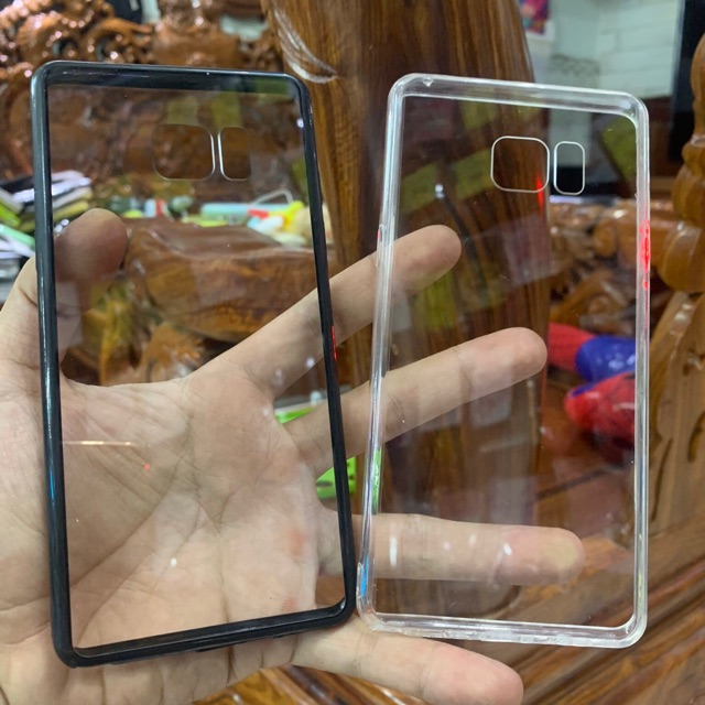 Ốp Samsung Note7/Note FE dẻo viềng lưng trong