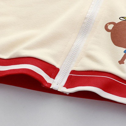 Áo khoác chống nắng cho bé trai, bé gái hình chú gấu CTF049 - Màu: Trắng