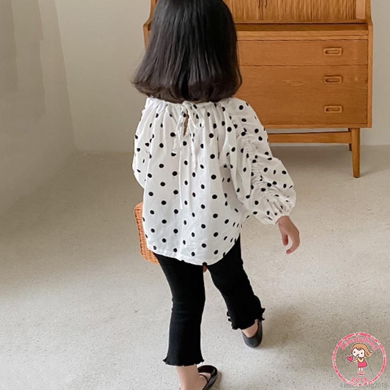 Quần Ống Loe Phối Ren Phong Cách Hàn Quốc Dành Cho Bé Gái