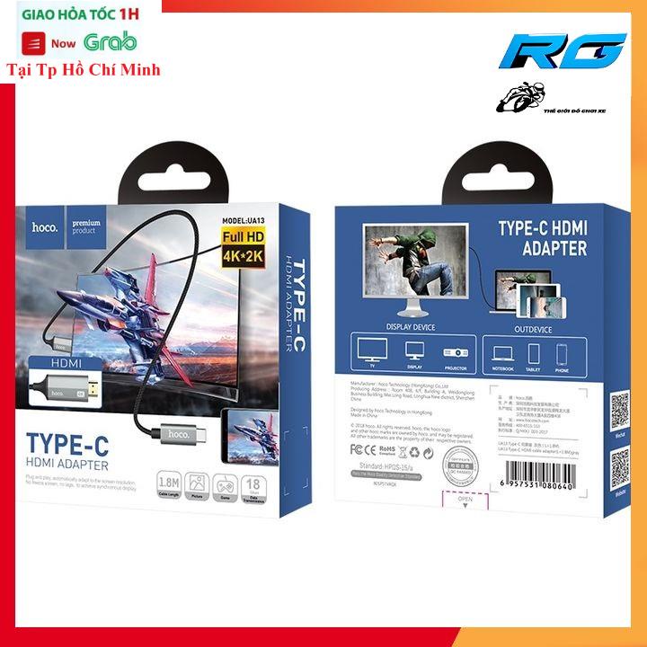Cáp Chuyển Đổi Type C Sang HDMI Hoco UA13 Công Nghệ 4K