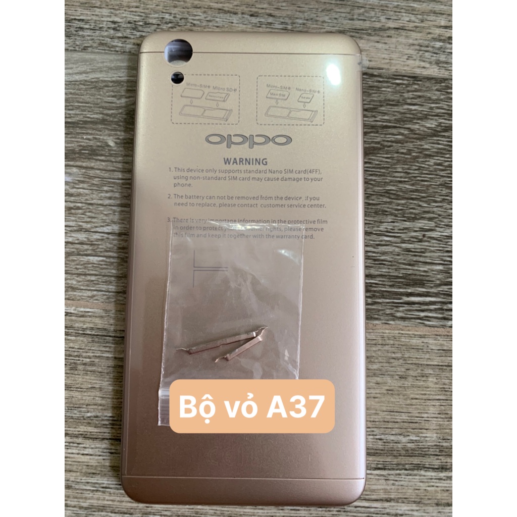 Bộ vỏ điện thoại zin hãng oppo A37 / Neo 9 - Gồm lưng, sườn, cương, phím bấm